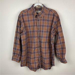 Orvis Plaid Button Down Shirt - Size Large Tall